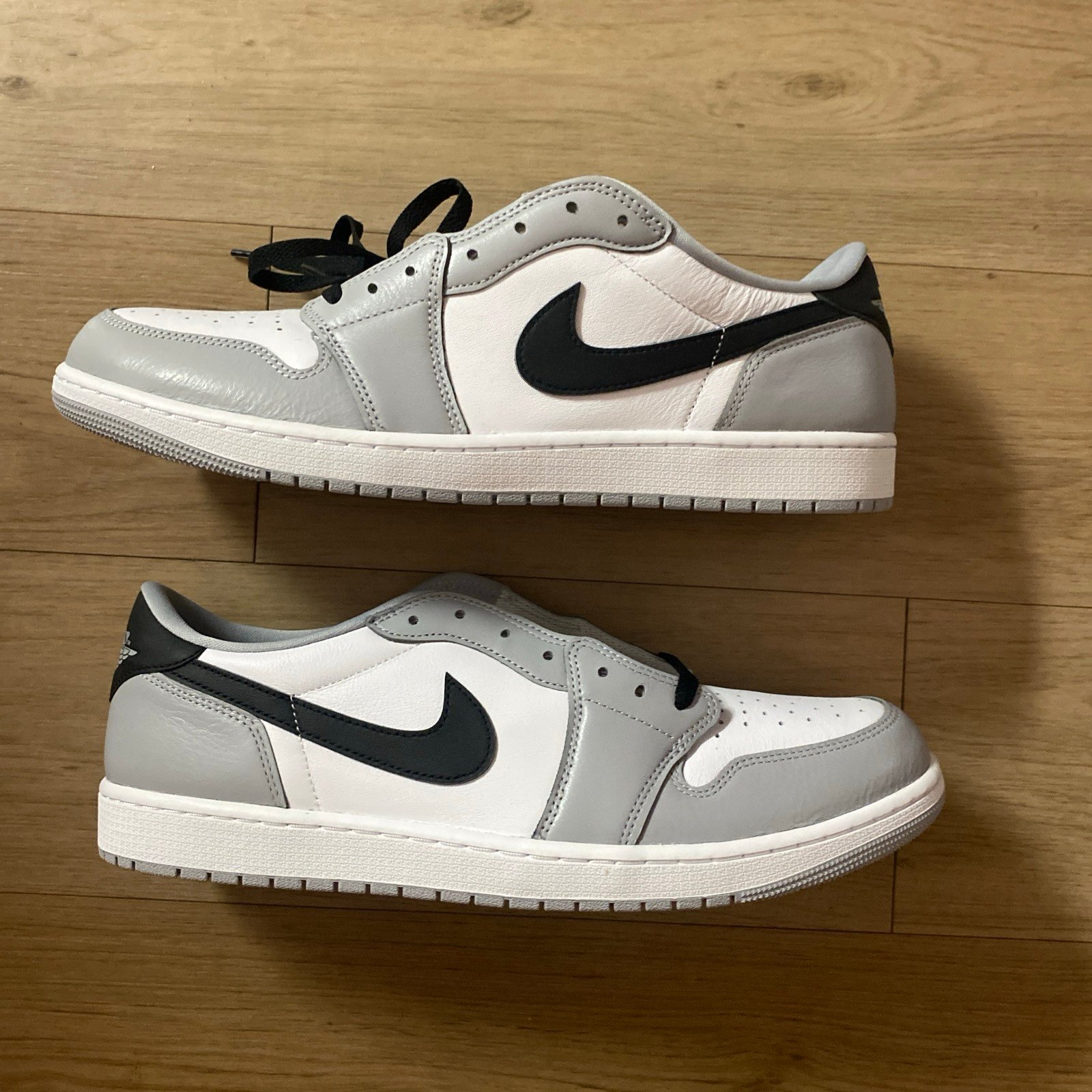 Nike Air Jordan 1 Retro Low OG Shoes Barons Wolf Grey CZ0790-110 Mens Size 15