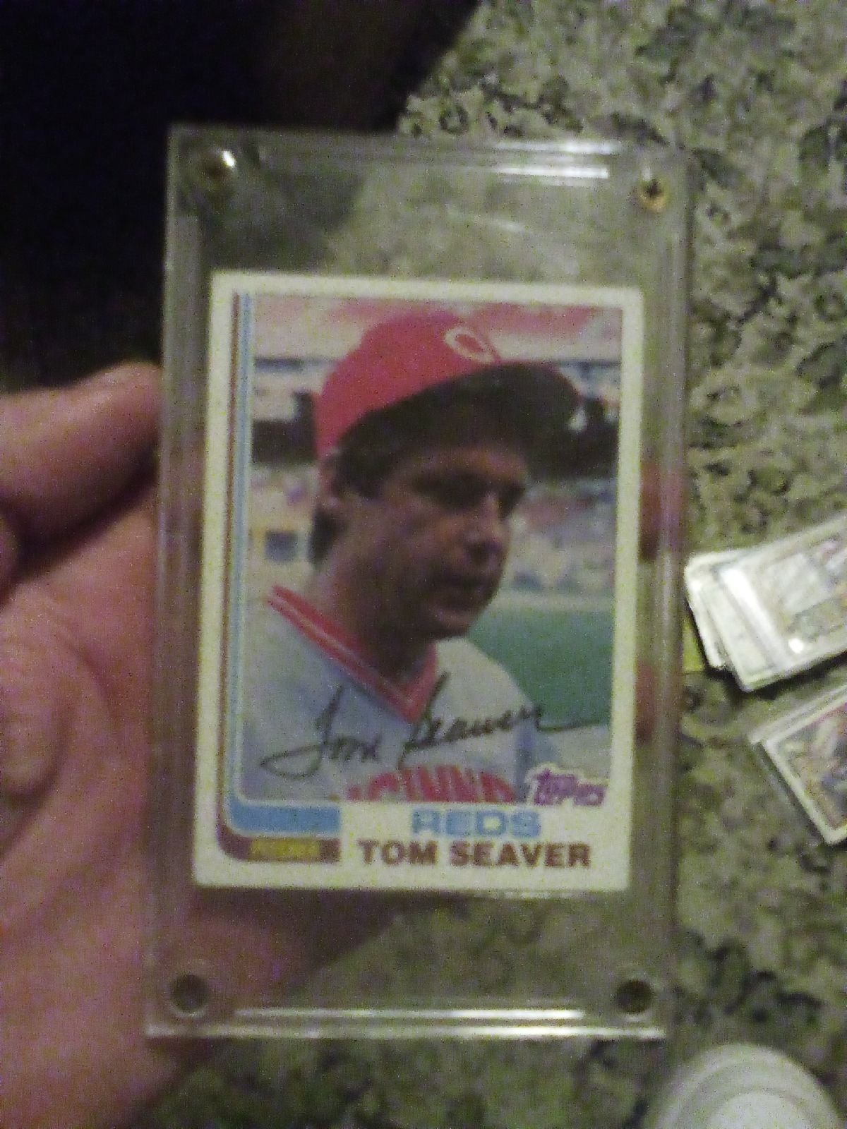 Tom Seaver 1982 autograph baseball card