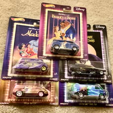 Hot Wheels Premium Disney Classics Complete Set (5)