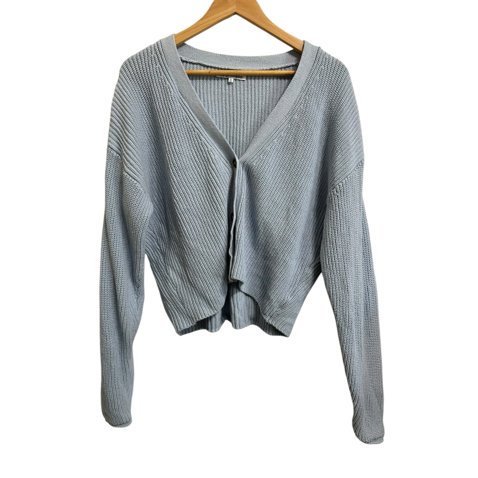 Reformation women's Jessa cotton blue knit cardigan size Small 198