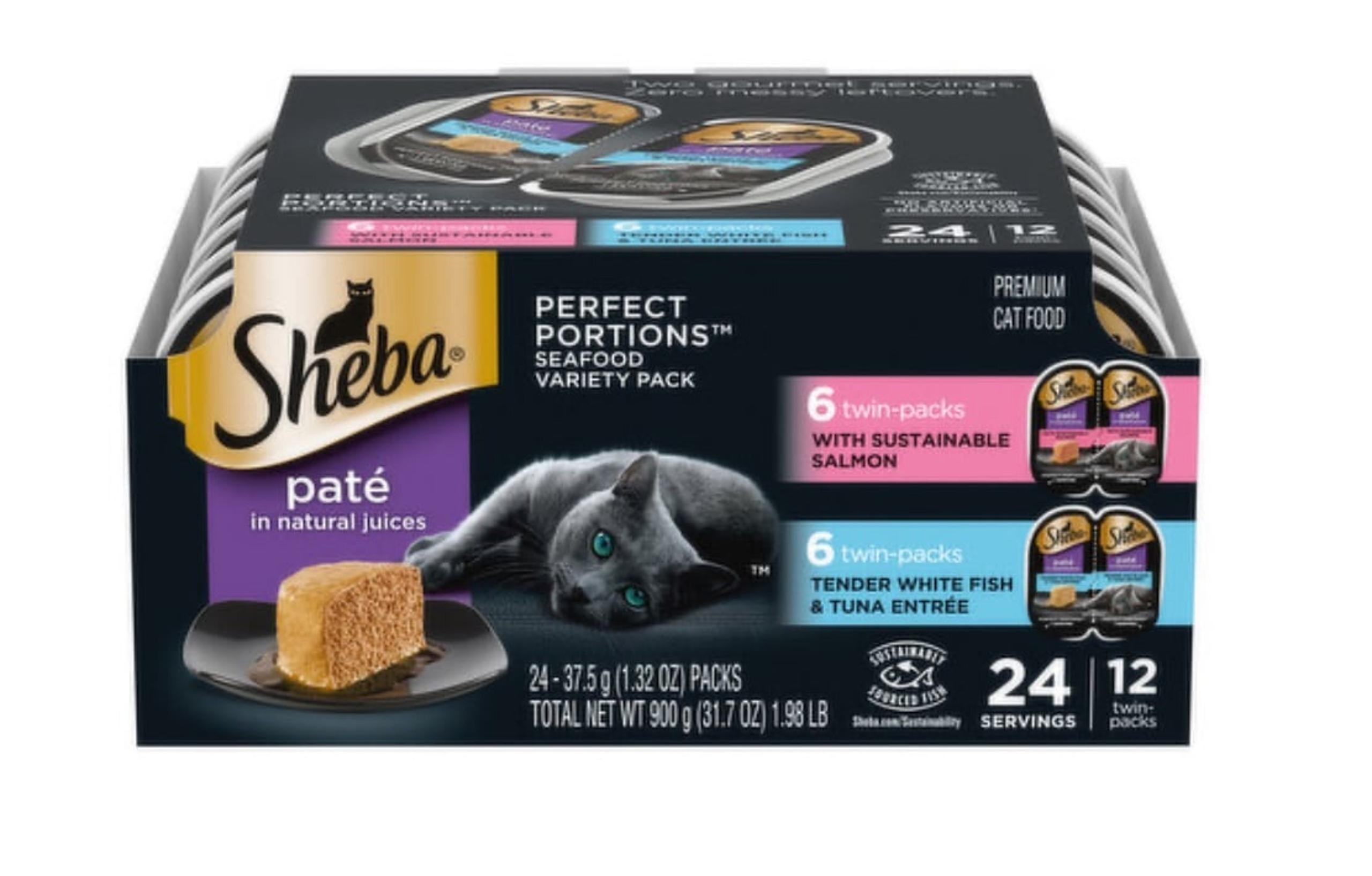 Premium Cat Food Perfect Portions Multipack - Pate-Salmon & Whitefish 12 pack