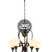 Somerset 5-Light Bronze Chandelier with Bell Shaped Frosted Glass Shades