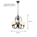Somerset 5-Light Bronze Chandelier with Bell Shaped Frosted Glass Shades