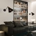 Adjustable swing arm wall light sconce