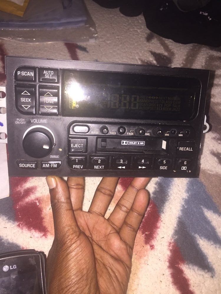 VINTAGE RADIO WITH TAPE PLAYER