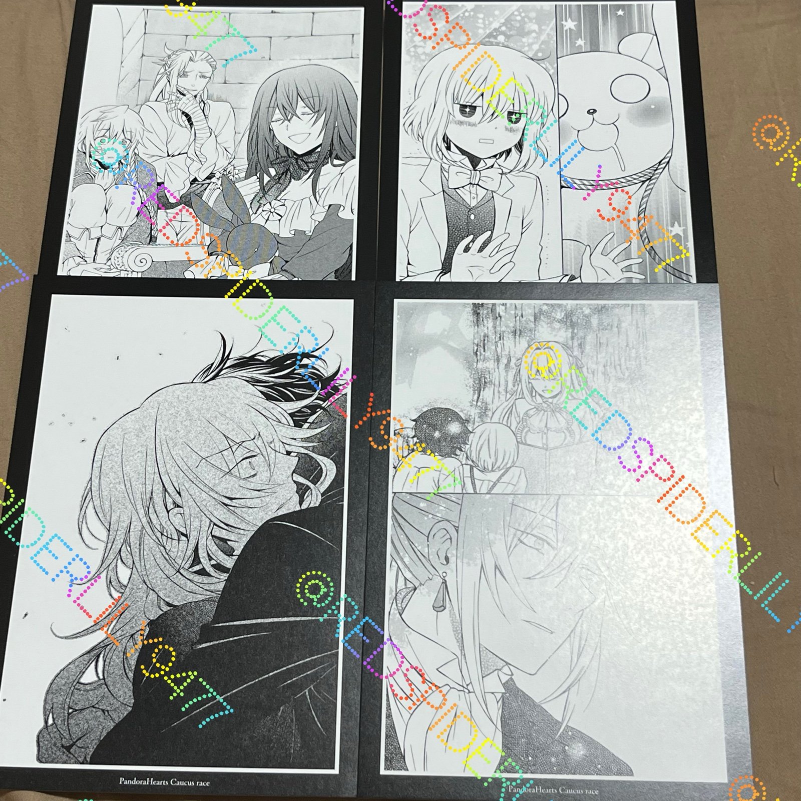 Pandora Hearts Jun Mochizuki art collection card with snippet character novel 4