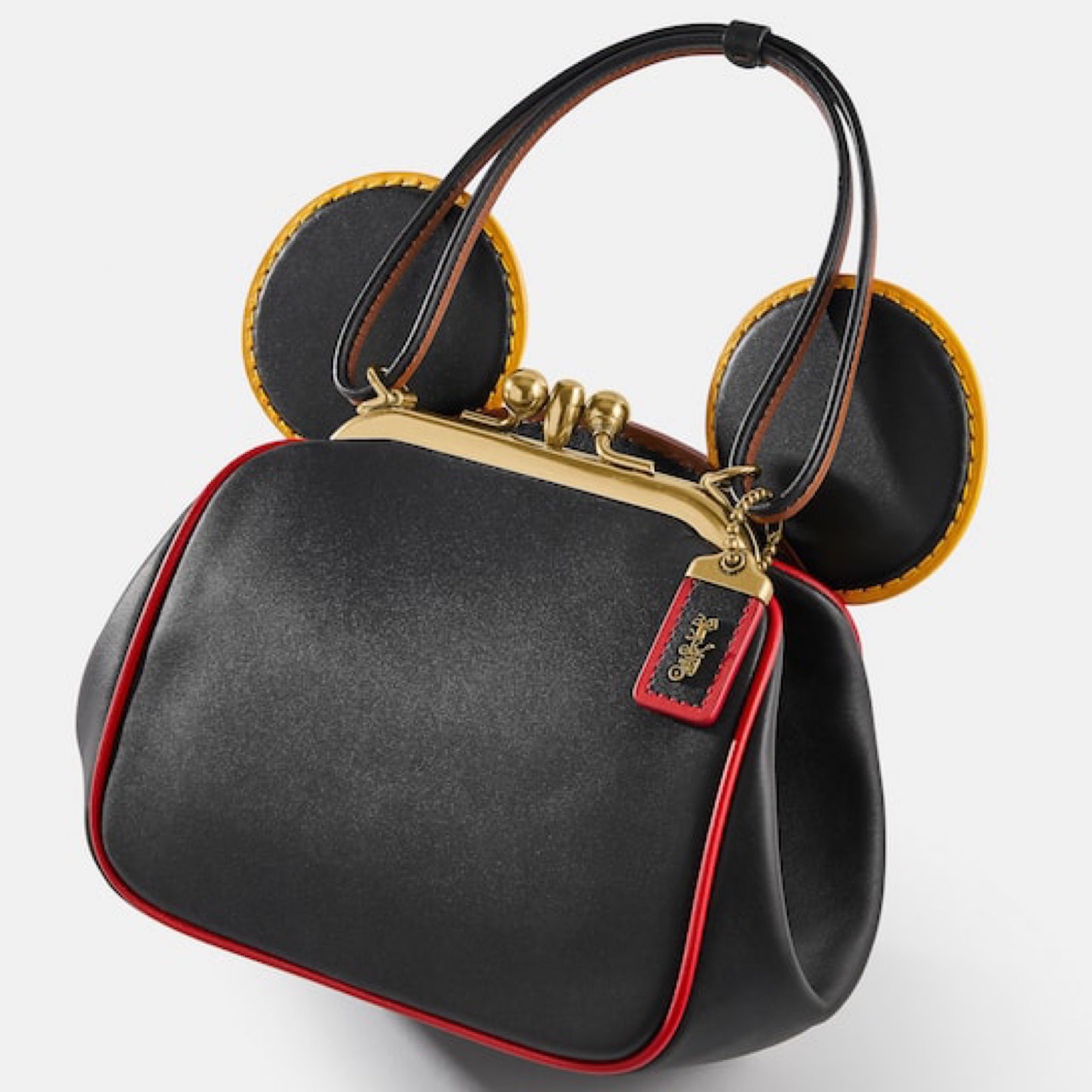 COACH Disney Mickey Mouse X Keith Haring Kisslock Bag