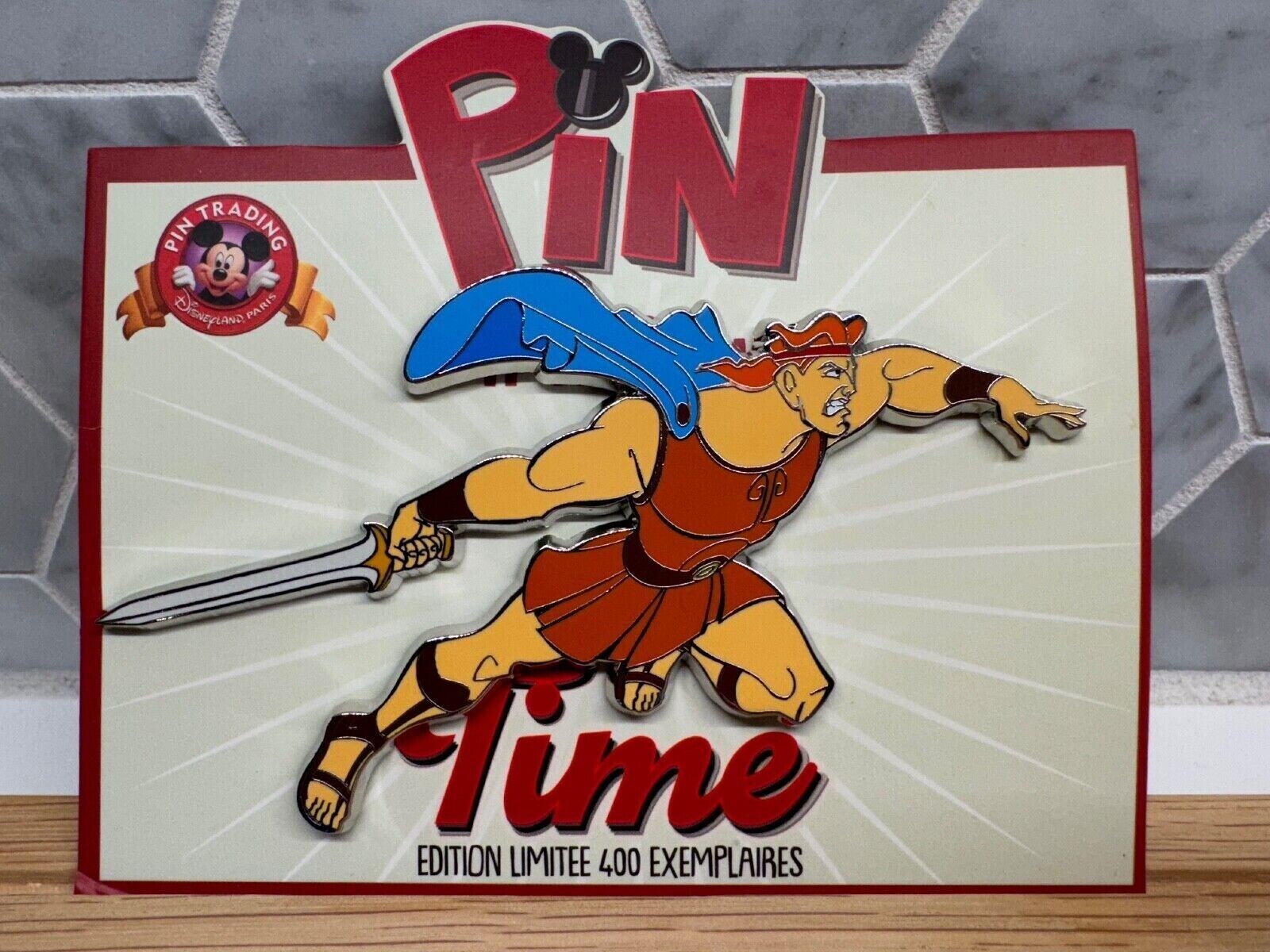Disney Hercules LE 400 Pin Trading Time 2023 Disneyland Paris Pin DLP PTT