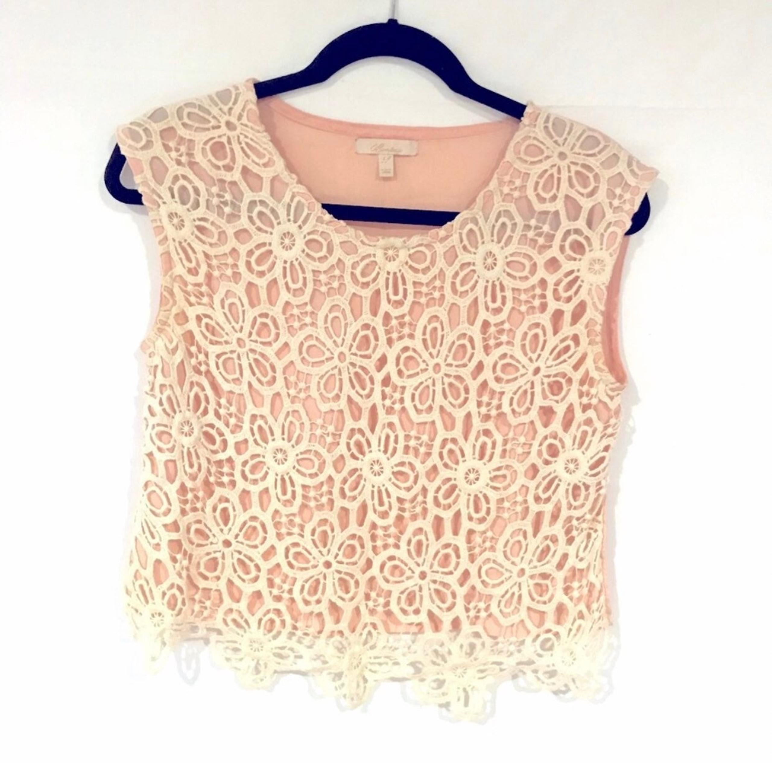 lace blouse tank top - Monteau