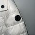 Michael Kors Hooded Puffer Jacket In White W/ Black Details New