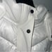Michael Kors Hooded Puffer Jacket In White W/ Black Details New