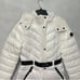 Michael Kors Hooded Puffer Jacket In White W/ Black Details New