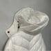Michael Kors Hooded Puffer Jacket In White W/ Black Details New