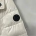 Michael Kors Hooded Puffer Jacket In White W/ Black Details New