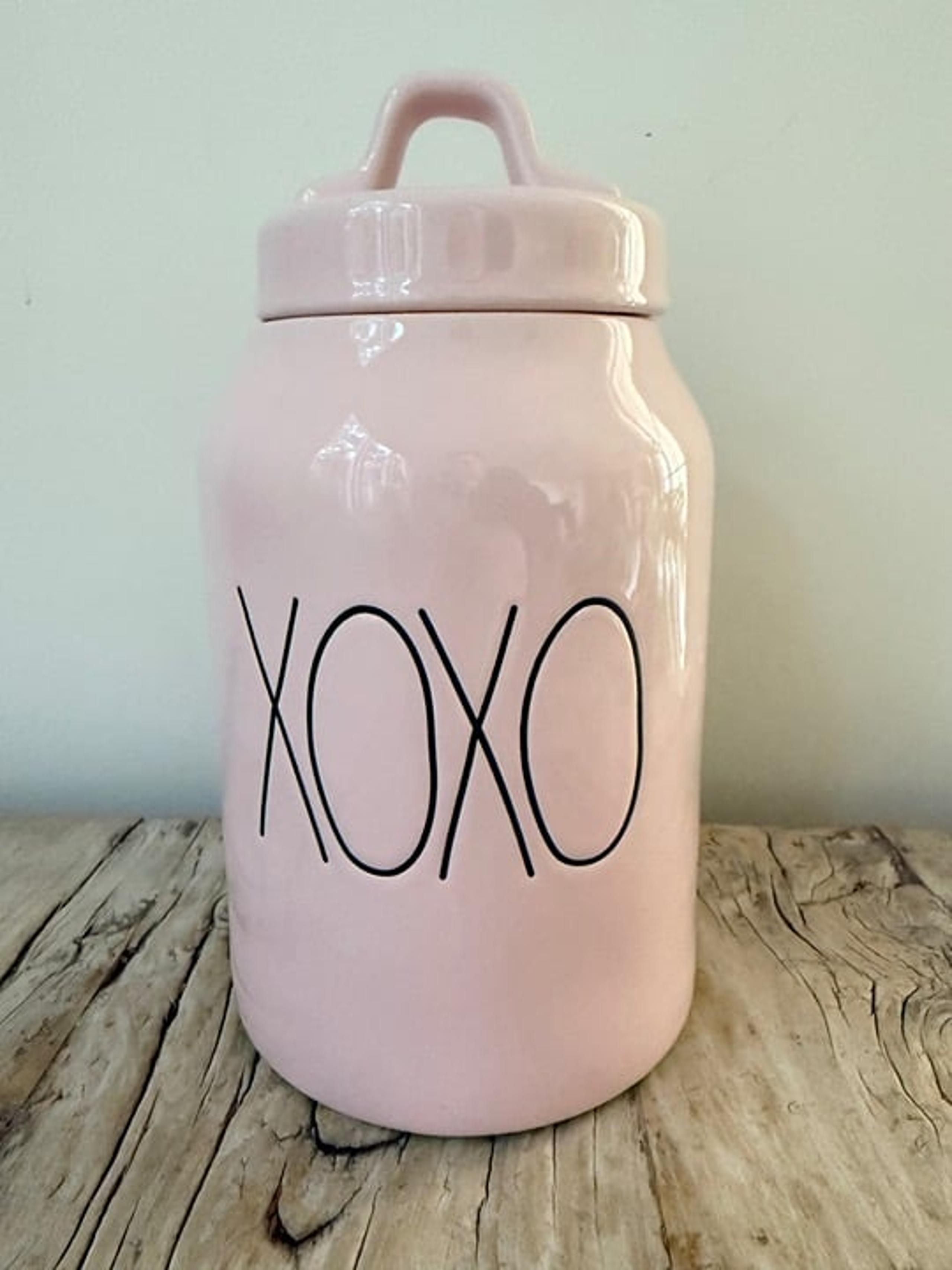 Rae Dunn XOXO Pink Canister