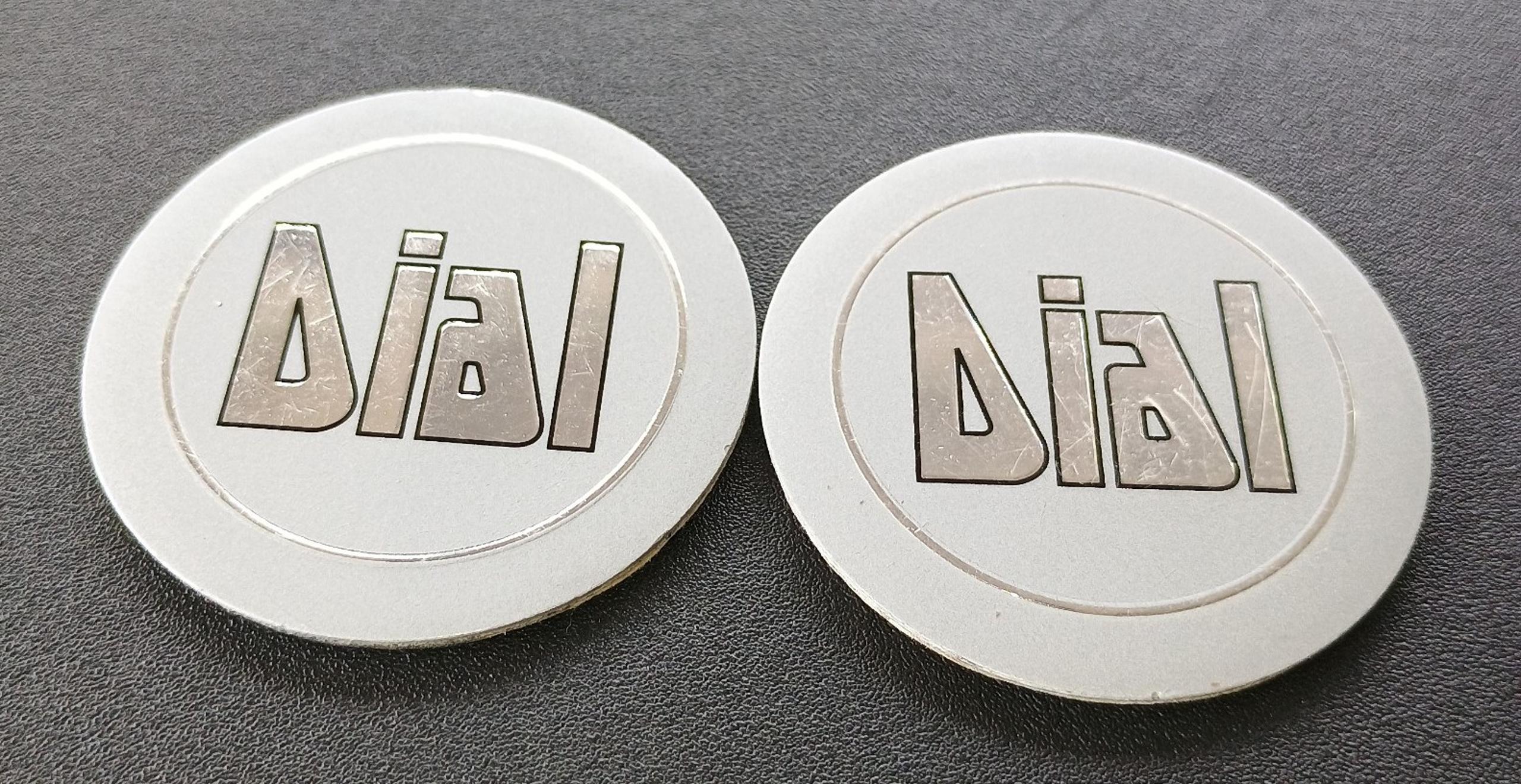 2 Dial wheel center stickers Free Shipping
