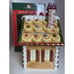 Kurt Adler Gingerbread House Cookie Jar Gumdrops Ceramic Vintage In Original Box