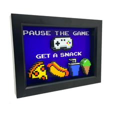 Funny 8-Bit Video Game Snack Decor 3D Art