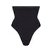 Skims Seamless Sculpt High Waist Thong Size Medium Onyx