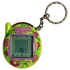 Tamagotchi Connection 2004 Green Tropical Hibiscus Flowers Bandai Tested Works