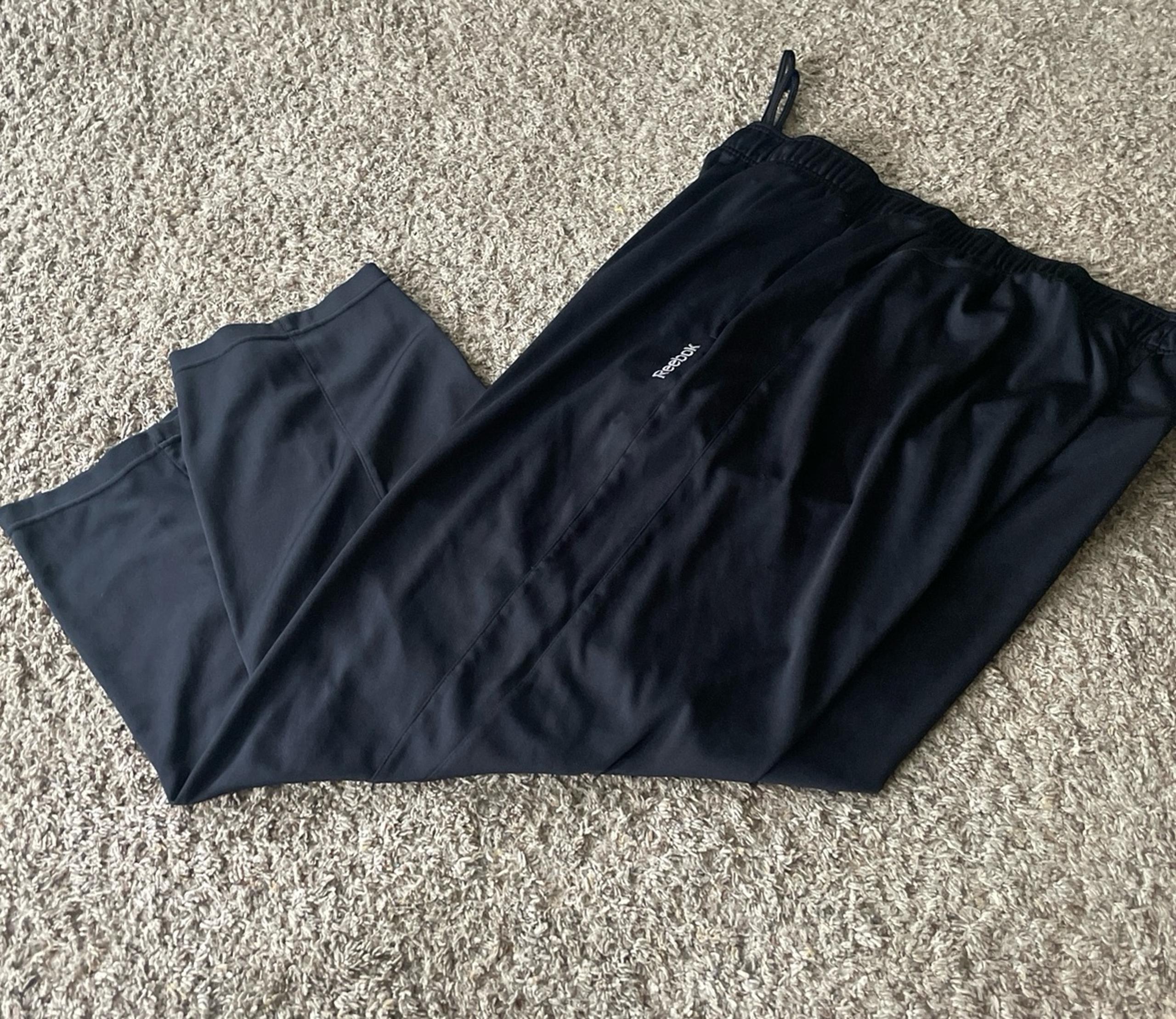 Mens Black Reebok Sweatpants 1xl