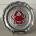 York Metalcrafters Pewter Decorative Crab Plate Wall Decor Coastal Vintage