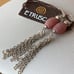 PINK QUARTZ DANGLE STERLING SILV EARRING