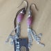 PINK QUARTZ DANGLE STERLING SILV EARRING