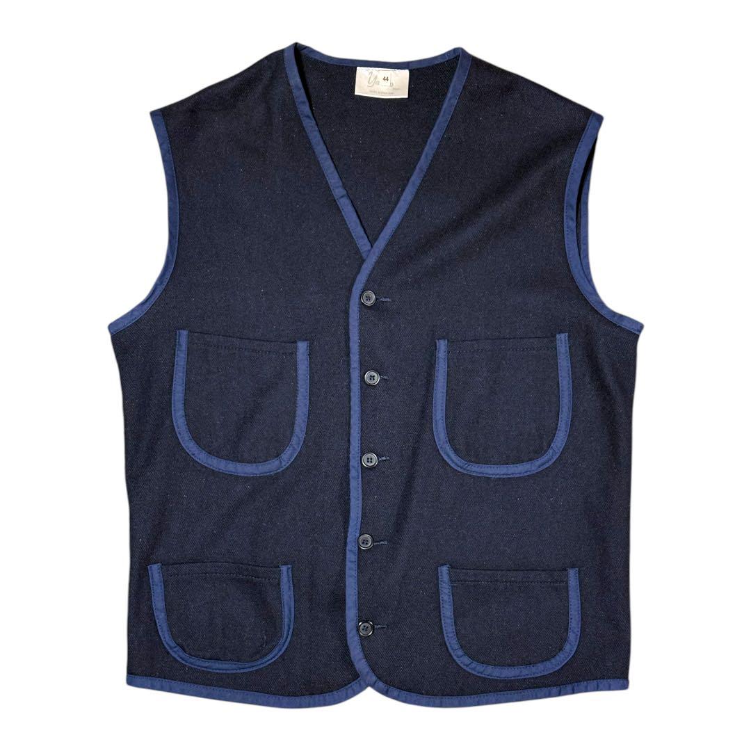 Yarmo Wool Vest Navy Grey 44