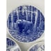 Porsgrund Norvegica Fauna Plates Blue White Lynx Bear Water Ouzel Set Of 3