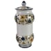 Ceramic Apothecary Jar with Lid Vintage Made in Italy Tinotur Aloes