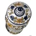 Ceramic Apothecary Jar with Lid Vintage Made in Italy Tinotur Aloes