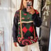 Vintage Pullover Mock neck Grandpa Sweater. Size M