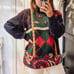 Vintage Pullover Mock neck Grandpa Sweater. Size M