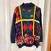 Vintage Pullover Mock neck Grandpa Sweater. Size M