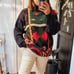 Vintage Pullover Mock neck Grandpa Sweater. Size M