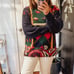 Vintage Pullover Mock neck Grandpa Sweater. Size M