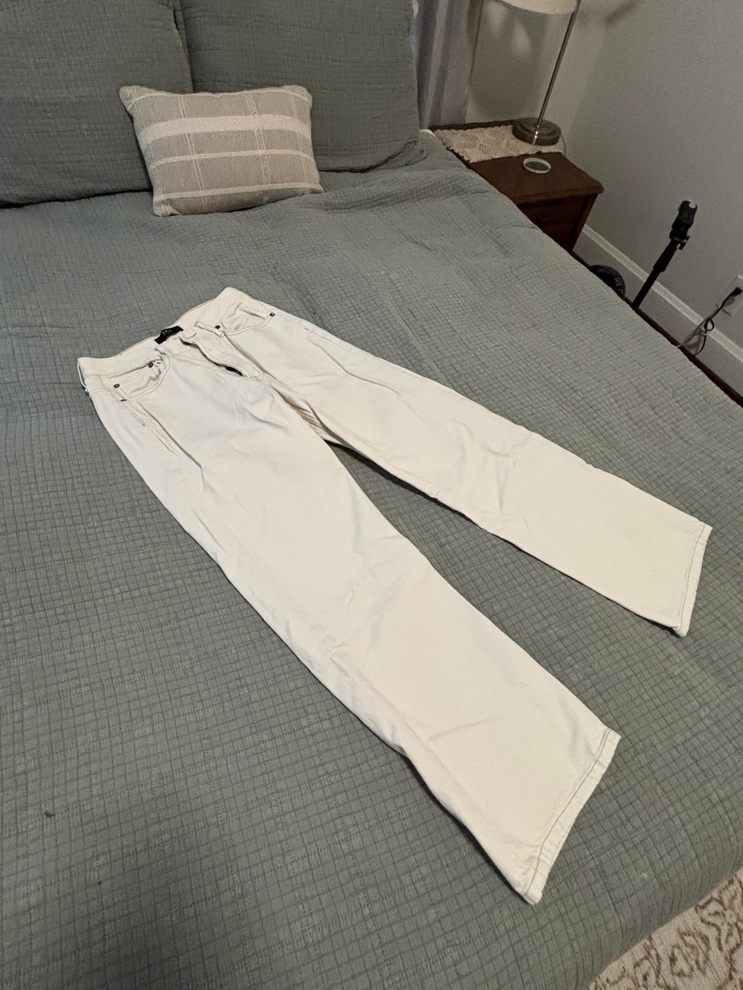 Cream White ABLE Boyfriend Jeans 28 6