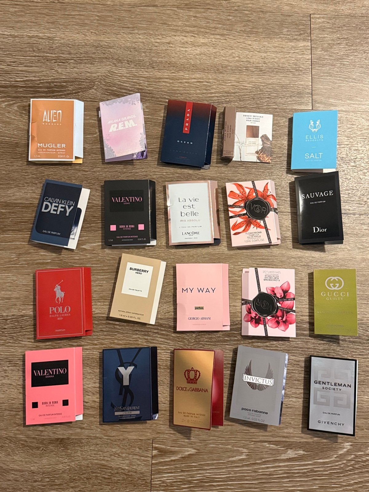 High end perfume samples bundles
