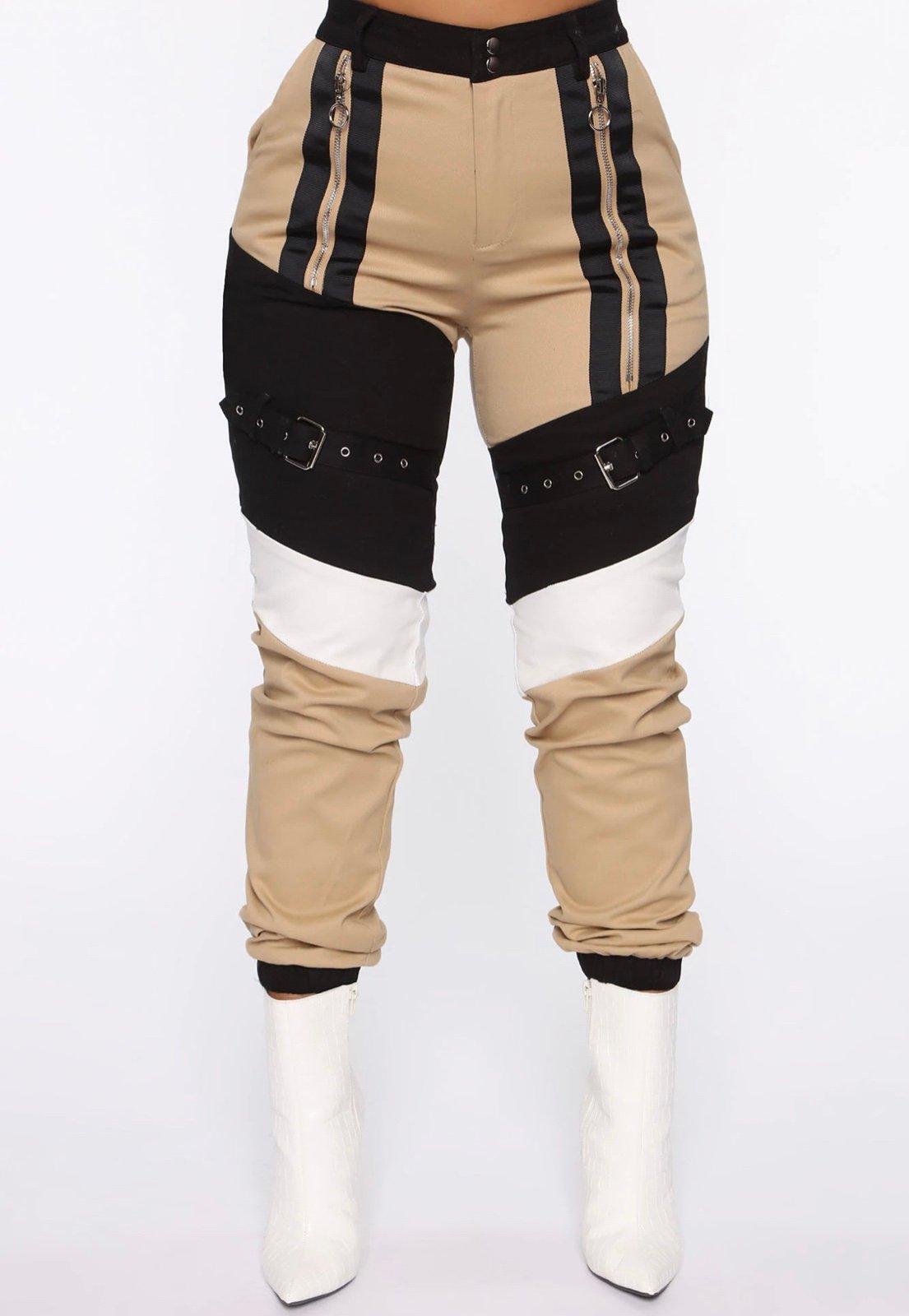 Fashion Nova “Time To Go” Colorblock Joggers