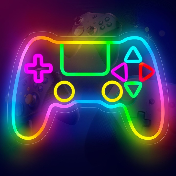 LED Game Controller Gamepad Gaming Neon Light Sign
