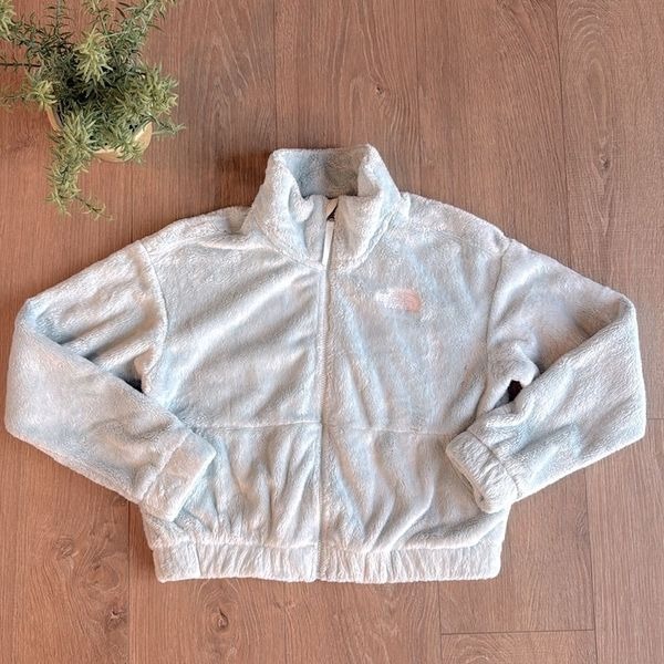 THE NORTH FACE OSOLITA FULL-ZIP JACKET GIRLS' LIGHT BLUE SIZE LARGE 14/16