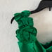 Jessica McClintock Gunne Sax Green Single Strap Dress Size 5/6 Prom Party Vtg