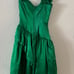 Jessica McClintock Gunne Sax Green Single Strap Dress Size 5/6 Prom Party Vtg
