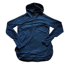 Womens Uptempo Hoodie Sweatshirt Athleta Blue Size M