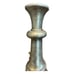 Painted Wood Pillar Candle Stick Holders Gold Tone Bohemian Lot of 3 Set