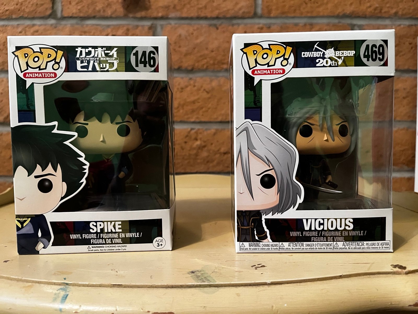 Cowboy Bebop Spike and Vicious Funko pops