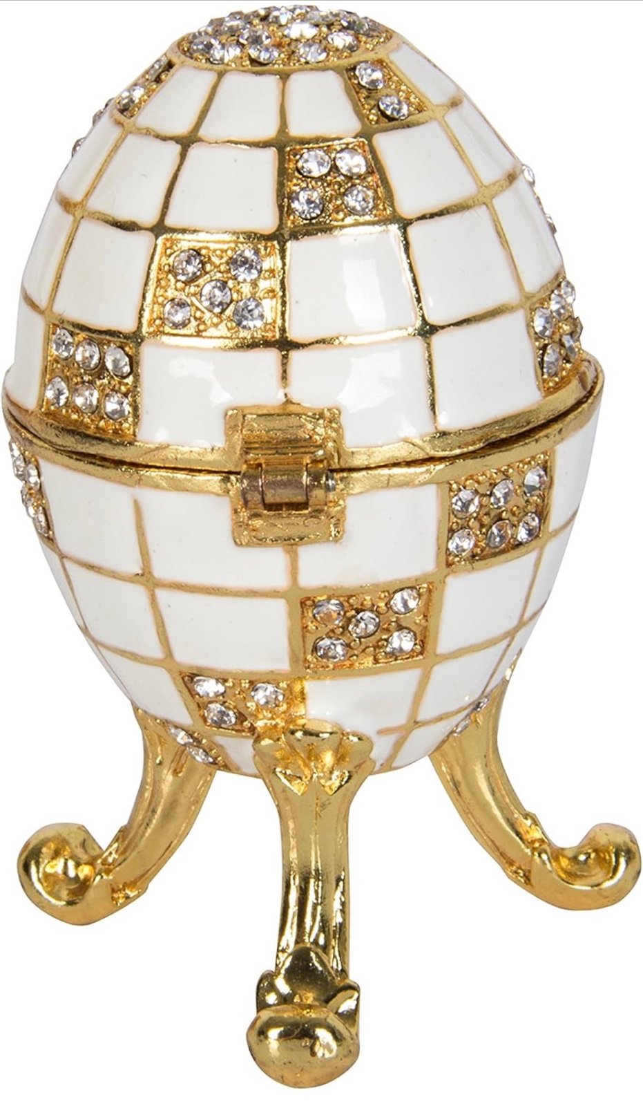 Faberge commemorative trinket miniature 2.8in.H (decorated with fine WH enamel)