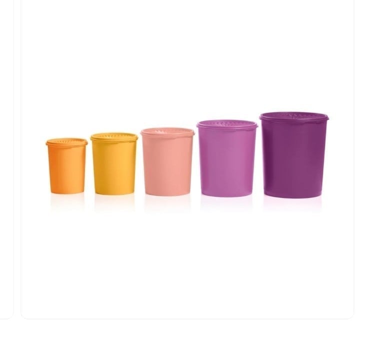 Tupperware canister's set 5 piece