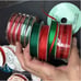 Vintage Christmas Ribbon Lot Lace Red Green White Purple Pink